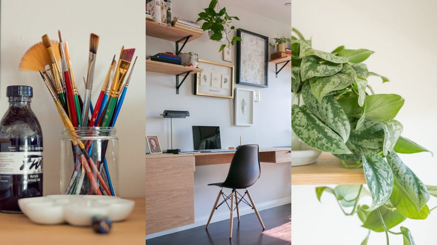 DIY Art Studio & Workspace Tour