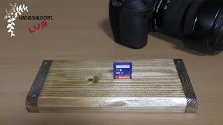 DIY SD card holder 端材で作るSDカードホルダー!!!