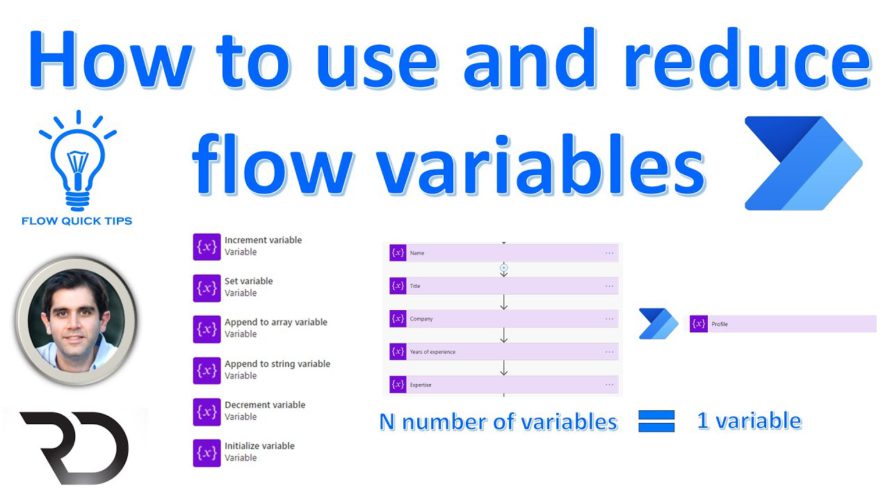 Power Automate – How to use & reduce flow variables