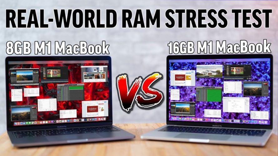 Apple M1 Macs 8GB vs 16GB RAM – Multitasking STRESS Test