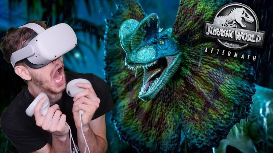DILOPHOSAURUS IS IN THIS GAME?!?! – Jurassic World Aftermath VR Oculus Quest 2 | Part 2