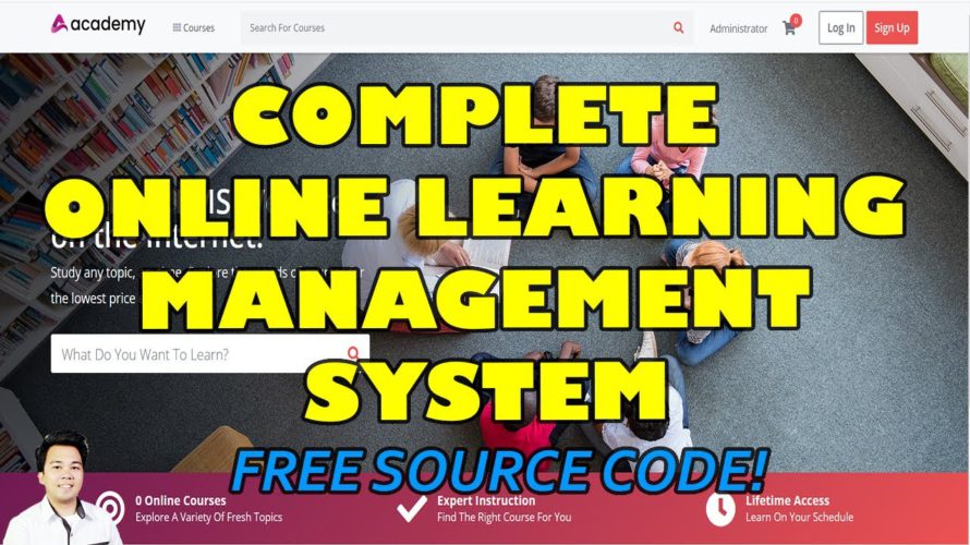 Complete Online Learning Management System using PHP/MySQL | Free Source Code Download