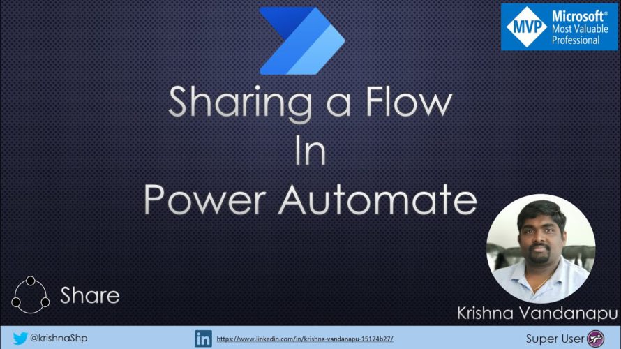 Sharing a Flow in Power Automate