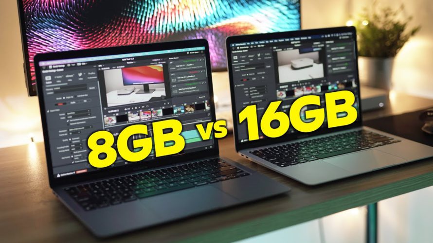 The NEW M1 Macs – 8GB or 16GB RAM For Video Editing?