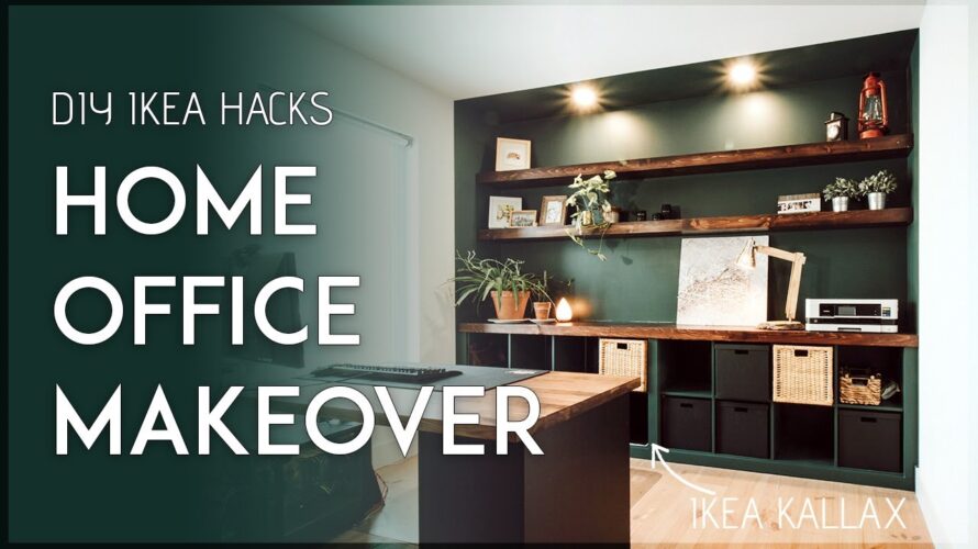 WORK FROM HOME OFFICE MAKEOVER – Ikea Hacks to Create Beautiful Workspace + FULL COST BREAKDOWN $$
