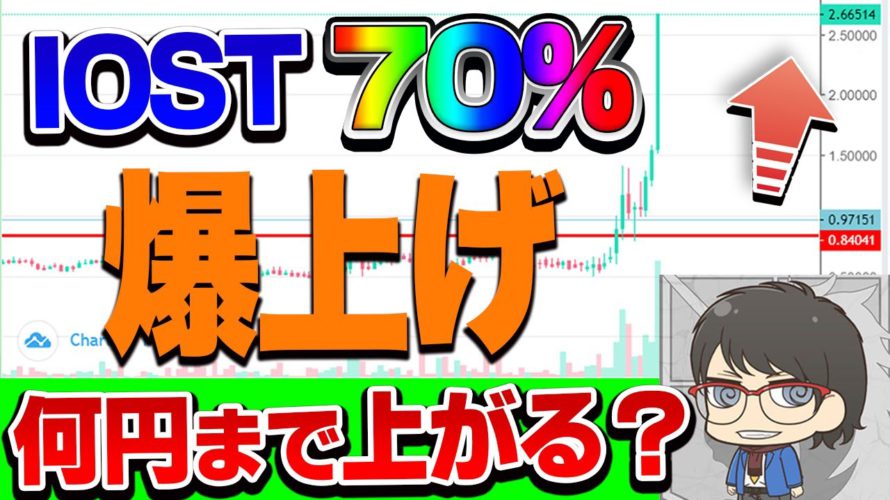 【仮想通貨】IOSTが爆上げ!いくらまで上がるの? ビットコイン