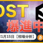 【BTC、ETH、MONA、IOST】IOST爆進中⁉︎ どこまで上がる？【1月15日 相場解説】