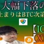 【仮想通貨ビットコイン，XEM,IOST】XEMスナップショット発表目前で驚異の振るい落とし。IOSTスナップショット目の前で４円の底固めで地を固める。ビットコイン日足安値までの下落はみとくべき。
