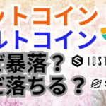 【仮想通貨BTC, ETH, XRP, XLM, NEM, IOST】ビットコイン＆アルトコインなぜ暴落？まだ落ちる？