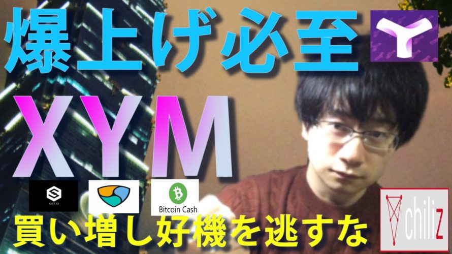 【仮想通貨XEM,IOST,チリーズ,ビットコインキャッシュ】シンボルトークン爆上げ!!