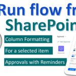 Run Power Automate flow from SharePoint – For a Selected Item trigger