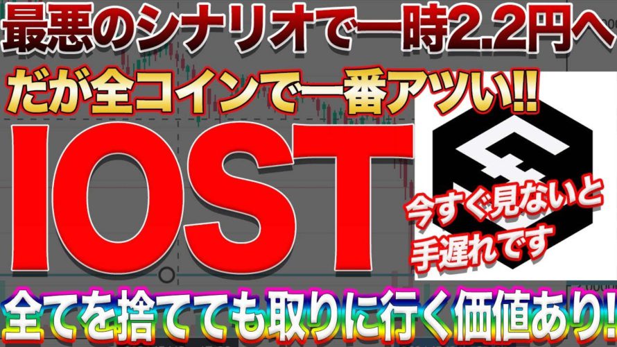 【億確定級の最短ルート】IOSTが最も熱い!!爆益大チャンス相場再来!!【仮想通貨】