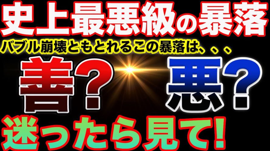 【答えは明白!】バブル崩壊級の暴落の原因とは?そしてプロが考えるこの暴落の捉え方とは?【XRP】【IOST】【仮想通貨】