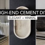 HIGH-END CONCRETE DIY DECOR HACKS (vase, vintage pottery, modern trays)