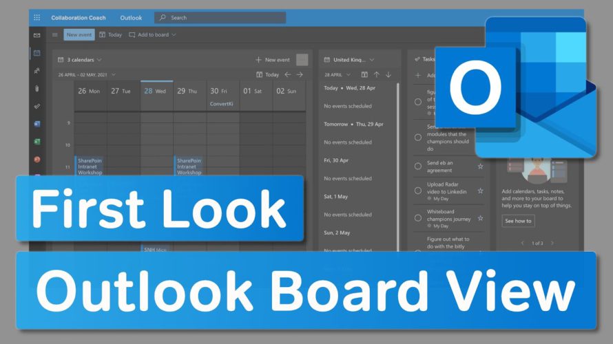 Microsoft Outlook | Outlook Board View – First Look