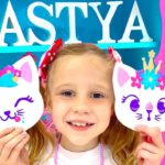 Nastya and her DIY room for kids decor ideas. Room In Style Like Nastya