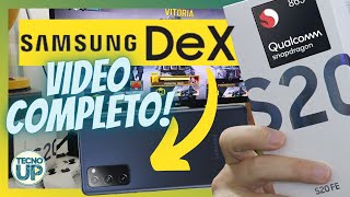 SAMSUNG DeX no GALAXY S20 FE (Snapdragon 865) Vídeo completo e filmado com o Moto G100!