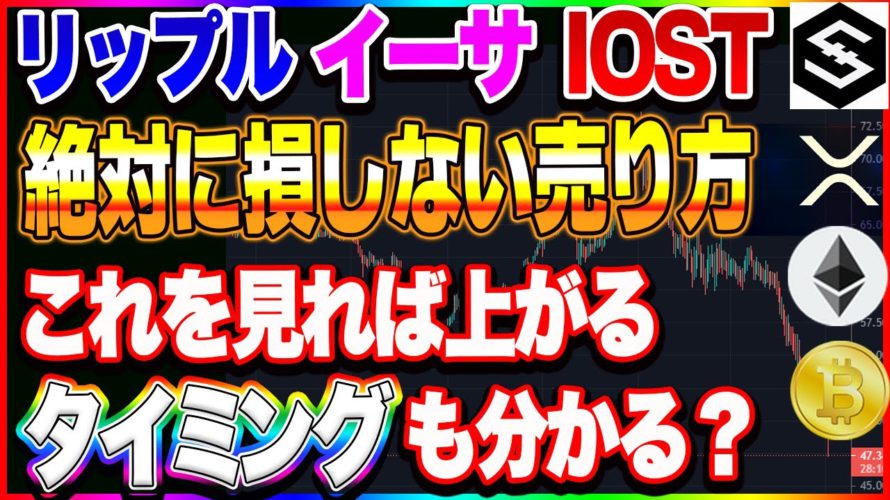 【仮想通貨】IOST、リップルで損しないための動画、、、一つの指標に!イーサ最高値更新!!