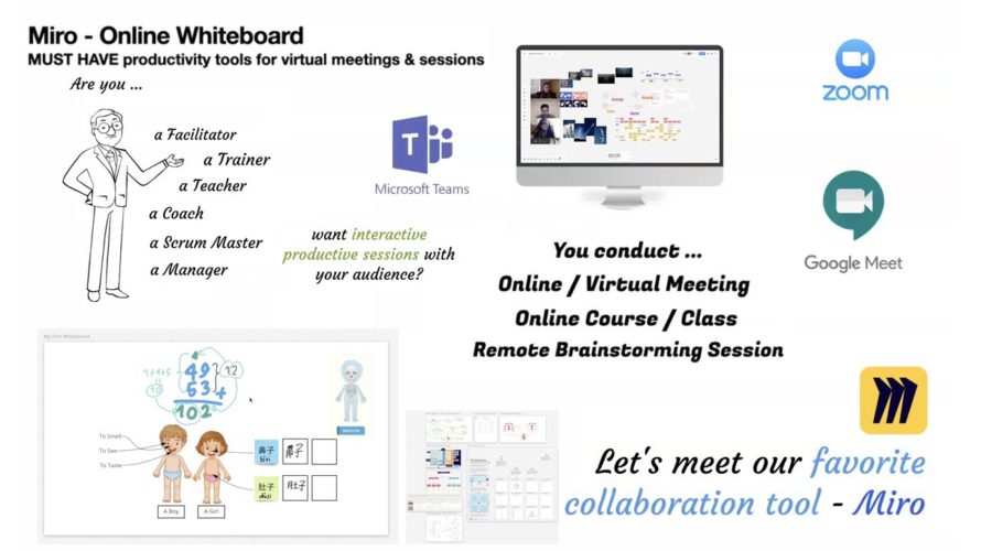 Miro – Best Free Online Whiteboard Platform for Remote Virtual Online Meeting, Online Courses