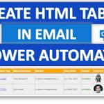 Power Automate flow HTML Table Formatting in Email | Flows & SharePoint