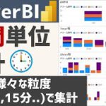 無料BIツール PowerBIで時間単位集計