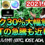 仮想通貨 テクニカル分析【8/1 今後の予想（BTC、IOST、ADA、ENJ）】