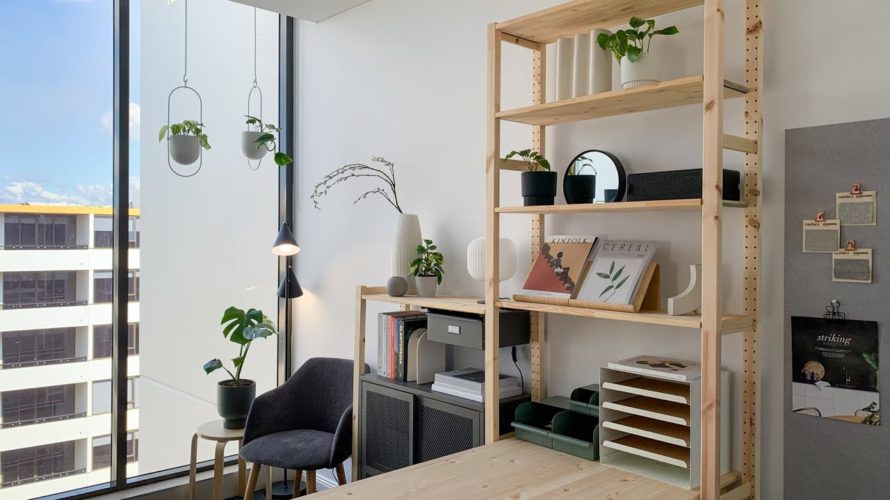 Bedroom Turned Into A Home Office + Design Studio | Makeover (DIY IKEA Hacks)