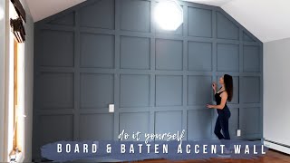 DIY BOARD AND BATTEN ACCENT WALL || Dream Bedroom Makeover For My Parents (Pt. 1)!