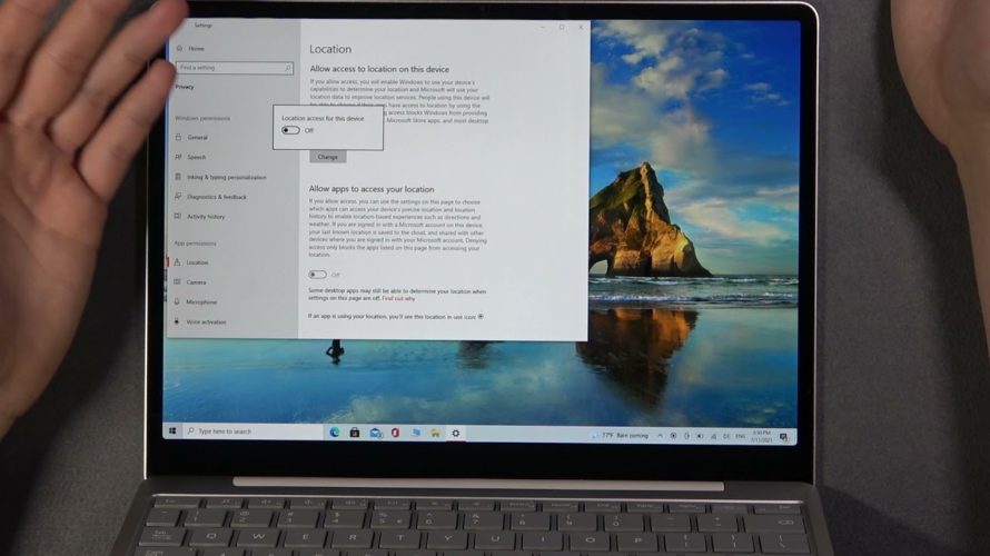 How to Allow Access to Location on MICROSOFT Surface Laptop Go – Turn On / Off Location
