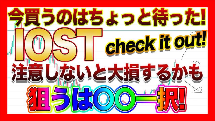 【IOST危険】取引所上場で爆上げ?その買い増しちょっと待った!【仮想通貨】
