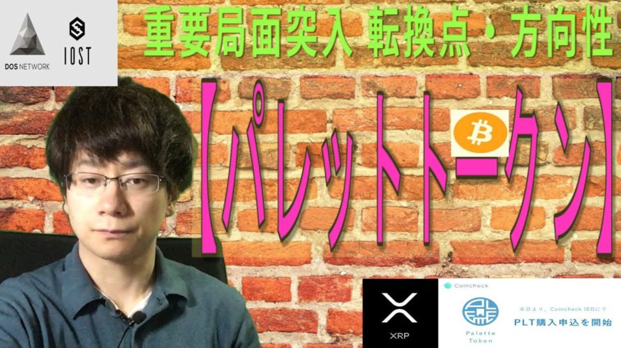 【パレットトークン・XRP・IOST・BTC】暗号通貨局面突入!