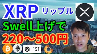 リップル『Swell上げ』で220~500円【仮想通貨 BTC ETH XRP IOST BAKE チャート分析】