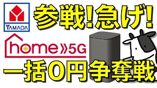 ドコモhome5Gの一括0円販売にヤマダ電機も参戦!1番お得な購入方法をお伝えします【ホームルーター/HR01】
