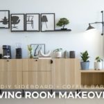 Living Room Makeover Pt.1 (DIY IKEA Sideboard Hack + Coffee Bar)