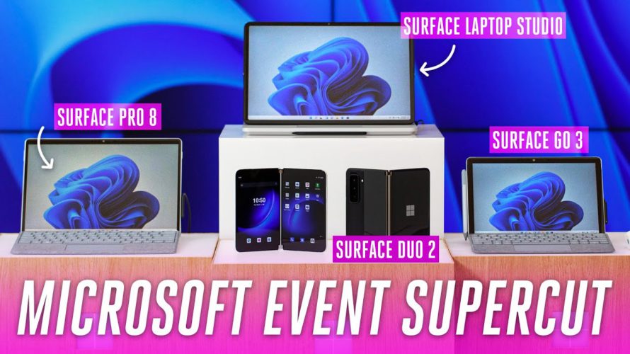 Microsoft Surface 2021 event: Pro 8, Duo 2, Laptop Studio, and more