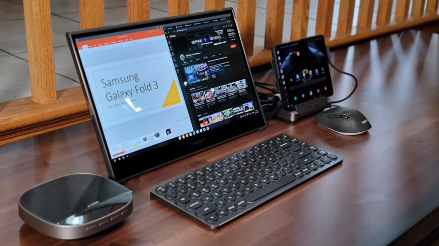Samsung Galaxy Fold 3 Mobile Office Setup! Build Yours Today! Dex Mode Rocks!