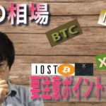 【IOST・BTC・XRP】今の相場の要注意ポイント。