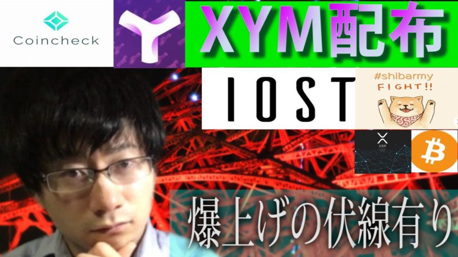【XIM・SHIB・IOST・BTC・XRP】XYM爆上げの伏線あり。