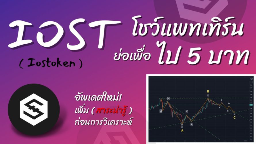 วิเคราะห์เหรียญ IOST ตอน IOSToken โชว์แพทเทิร์น ย่อเพื่อไป 5 บาท