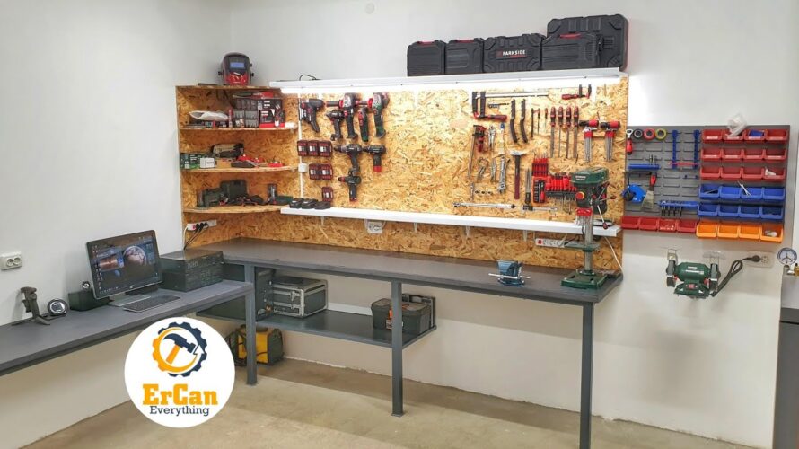 DIY Dream Workshop Garage – Transforming an old room into a Man Cave with using Parkside Tools