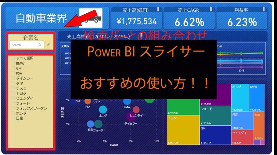 Power BI スライサーのおすすめの使い方!!