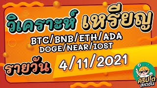 วิเคราะห์เหรียญ BTC/BNB/ETH/ADA/DOGE/NEAR/IOST/อื่นๆ ประจำวันที่ 04/11/2021