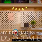【Kids room DIY】 IKEAの有孔ボード・照明で子供部屋机DIY〜アップグレード編
