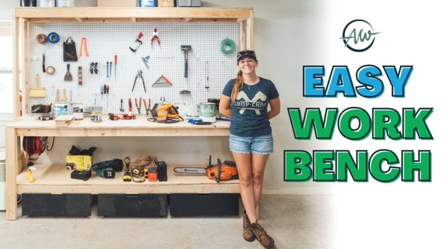 How To Build A Workbench For Your Garage | Easy 2×4 DIY!