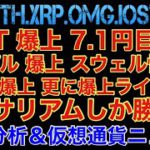 【相場分析】リップルいよいよ高みへ‼️IOSTとOMG爆上‼️スウェル情報有‼️ビットコインイーサリアムネムBTC.ETH.XRP.XEM.NEM