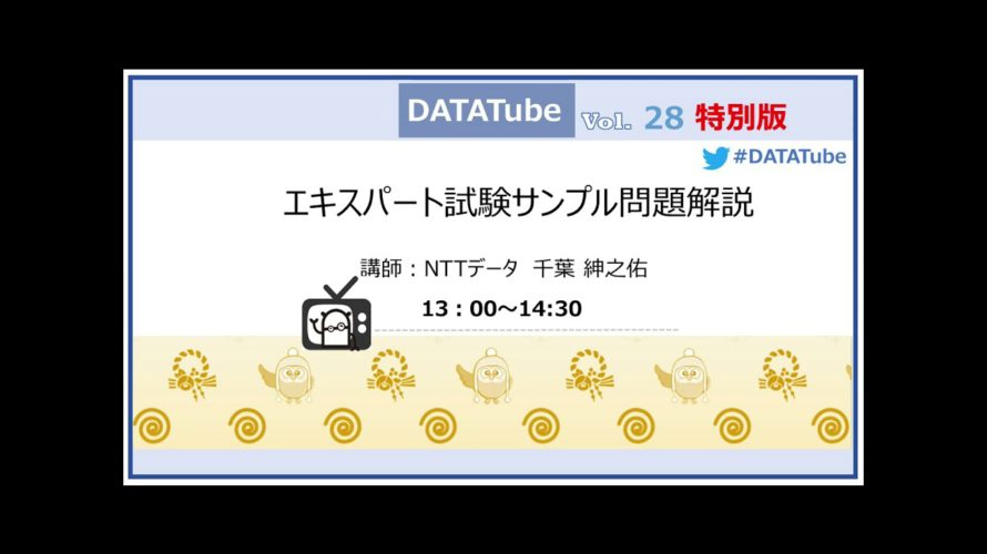 DATATube#28 エキスパート問題解説