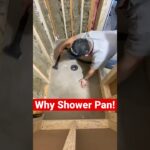 Why prefab shower pans are awesome! #shorts #youtubeshorts #diy
