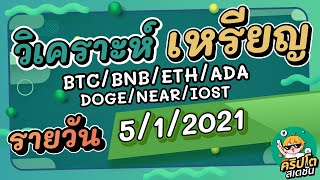 วิเคราะห์เหรียญ BTC/BNB/ETH/ADA/DOGE/NEAR/IOST/อื่นๆ ประจำวันที่ 05/01/2021