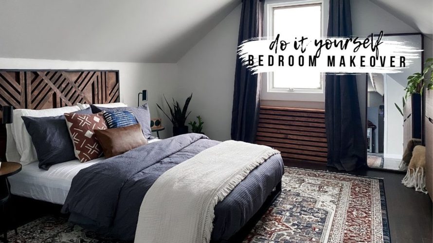 DIY SMALL BEDROOM MAKEOVER | FIRST ROOM MAKEOVER IN THE NEW HOUSE! 💕