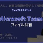 【Microsoft Teams】ファイル共有